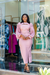 Elegant pink dress